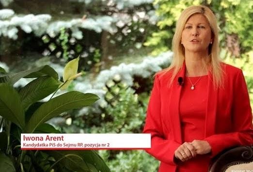 Iwona Arent podczas pracy w Sejmie.